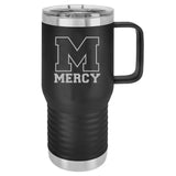 Mercy High School Laser Engraved Polar Camel Vacuum Insulated Travel Mug with Slider Lid 20 Oz. - Mato & Hash