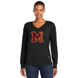 Mercy High School OGIO® Ladies Luuma Flex Long Sleeve V-Neck Printed