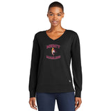 Mercy High School OGIO® Ladies Luuma Flex Long Sleeve V-Neck Embroidery - Mato & Hash