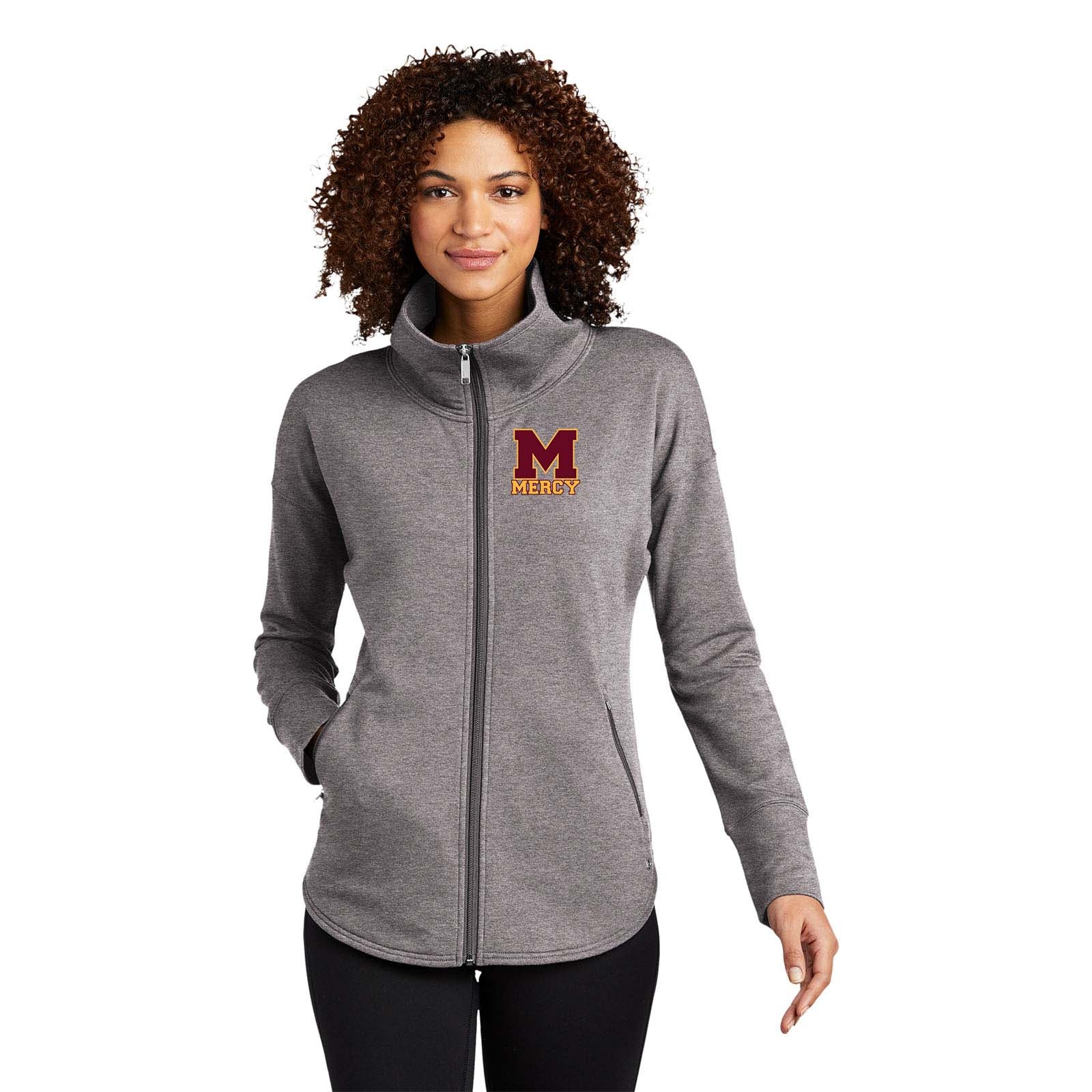 Mercy High School OGIO® Ladies Luuma Full-Zip Fleece Embroidery - Mato & Hash