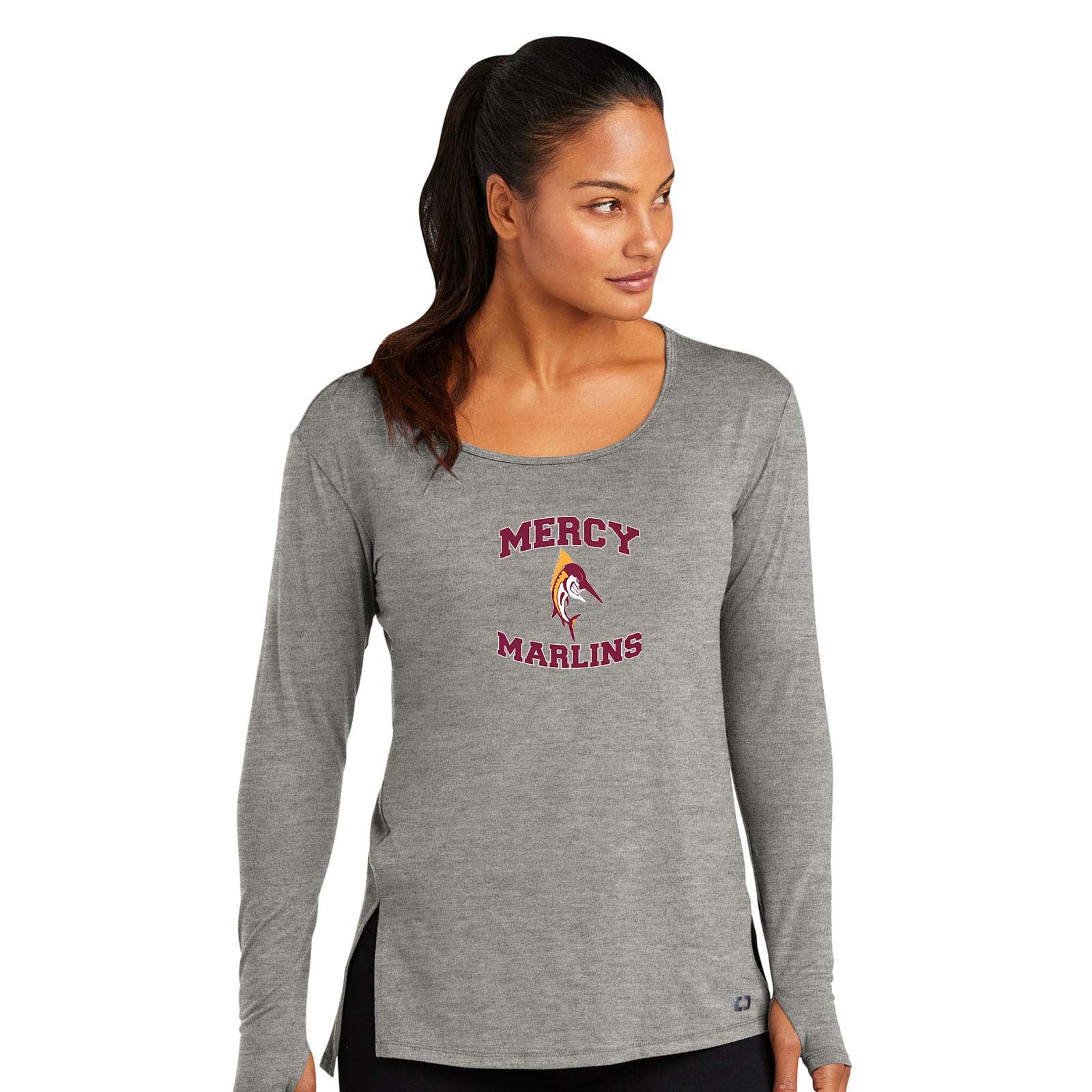 Mercy High School OGIO® Ladies Luuma Long Sleeve Tunic Embroidered - Mato & Hash