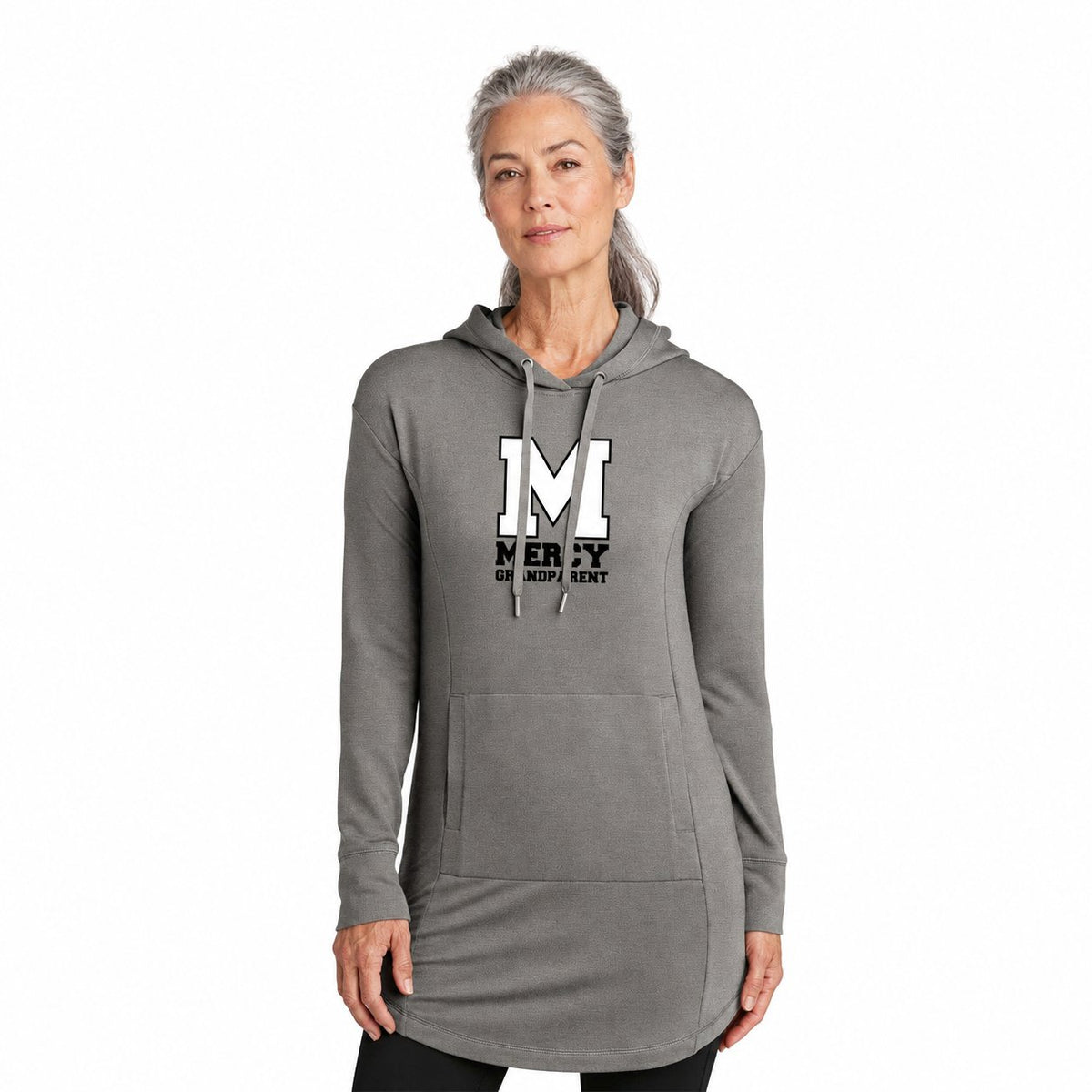 Mercy High School Spirit Crest OGIO Ladies Luuma Flex Tunic Printed - Mato & Hash