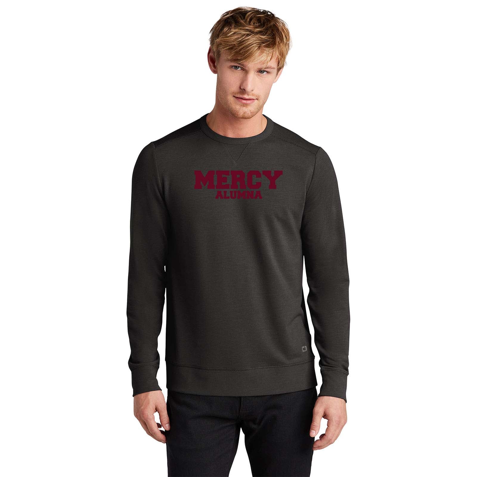 Mercy High School Spirit OGIO Luuma Flex Long Sleeve Crew Printed - Mato & Hash