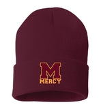 Mercy High School Sportsman Solid 12" Cuffed Beanie Embroidery - Mato & Hash