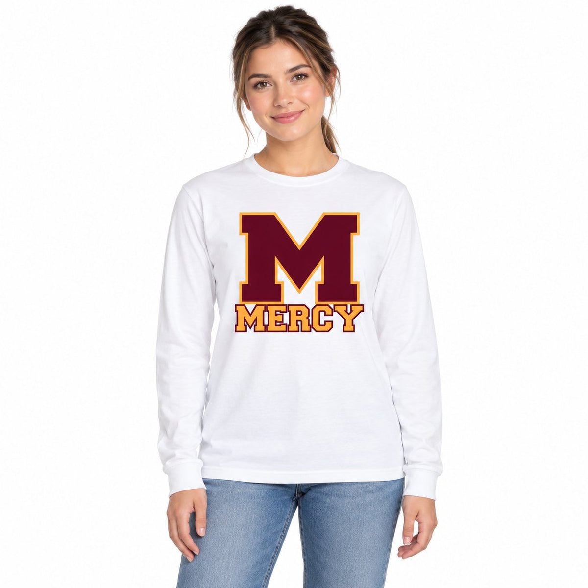 Mercy High School Unisex Blended Long Sleeve T-Shirt - Mato & Hash