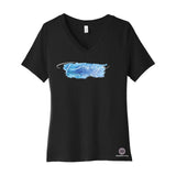Mindfulbliss Living Design a Life you Love Bella + Canvas Women's 100% Cotton Jersey V-Neck T-Shirt