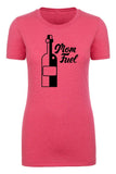Mom Fuel Wine Bottle Womens T Shirts - Mato & Hash
