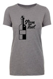 Mom Fuel Wine Bottle Womens T Shirts