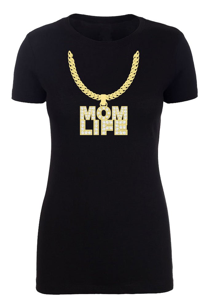 Mom Life Diamond Necklace Womens T Shirts - Mato & Hash