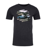 Mountain River - Brush Strokes Unisex T Shirts - Mato & Hash