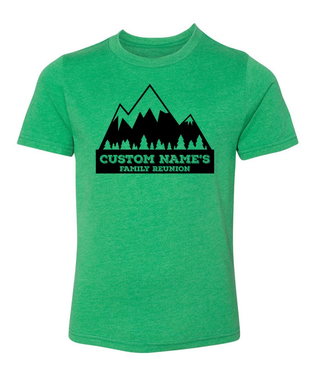 Mountains - Custom Name's Family Reunion Kids T Shirts - Mato & Hash