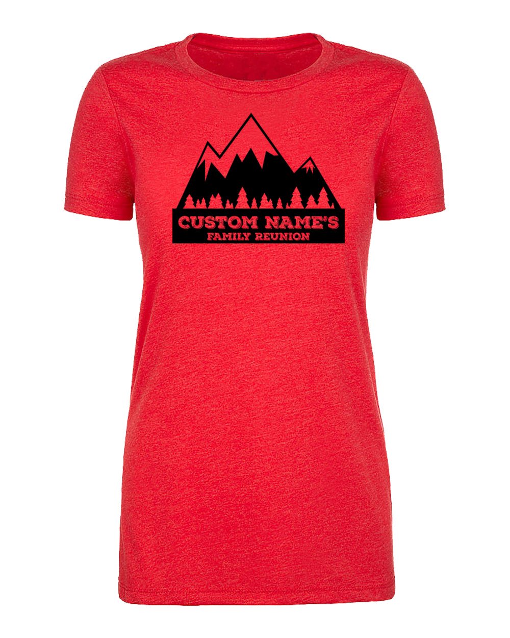 Mountains - Custom Name's Family Reunion Womens T Shirts - Mato & Hash