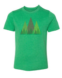 Mountains + Tree Line Kids T Shirts - Mato & Hash