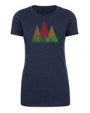 Mountains + Tree Line Womens T Shirts - Mato & Hash