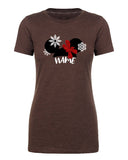 Mouse Ears + Bow & Snowflakes Custom Name Womens T Shirts - Mato & Hash