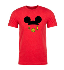 Mouse Ears + Ornaments Unisex Christmas T Shirts - Mato & Hash