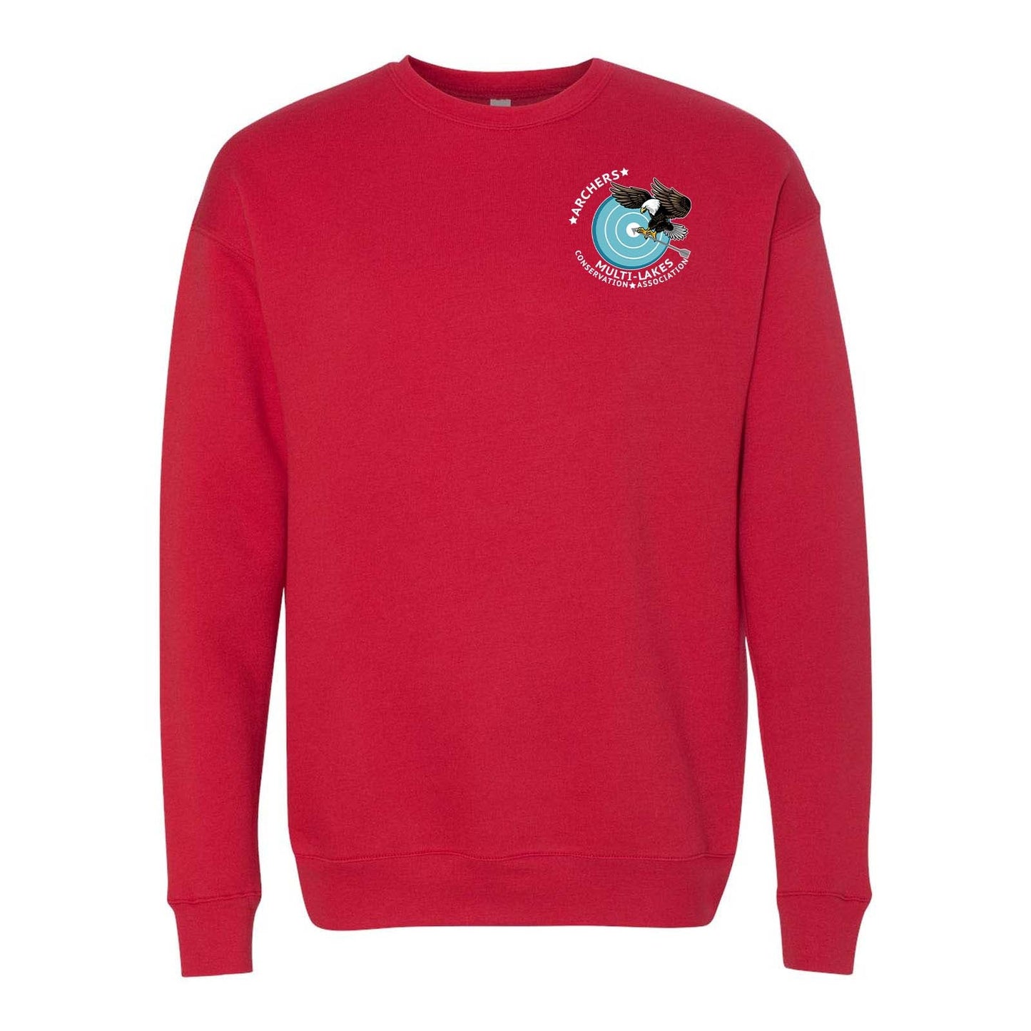 Multi-Lakes Bella + Canvas Unisex Cotton/Polyester Fleece Drop Shoulder Crew Neck Sweatshirt Left Chest - Mato & Hash