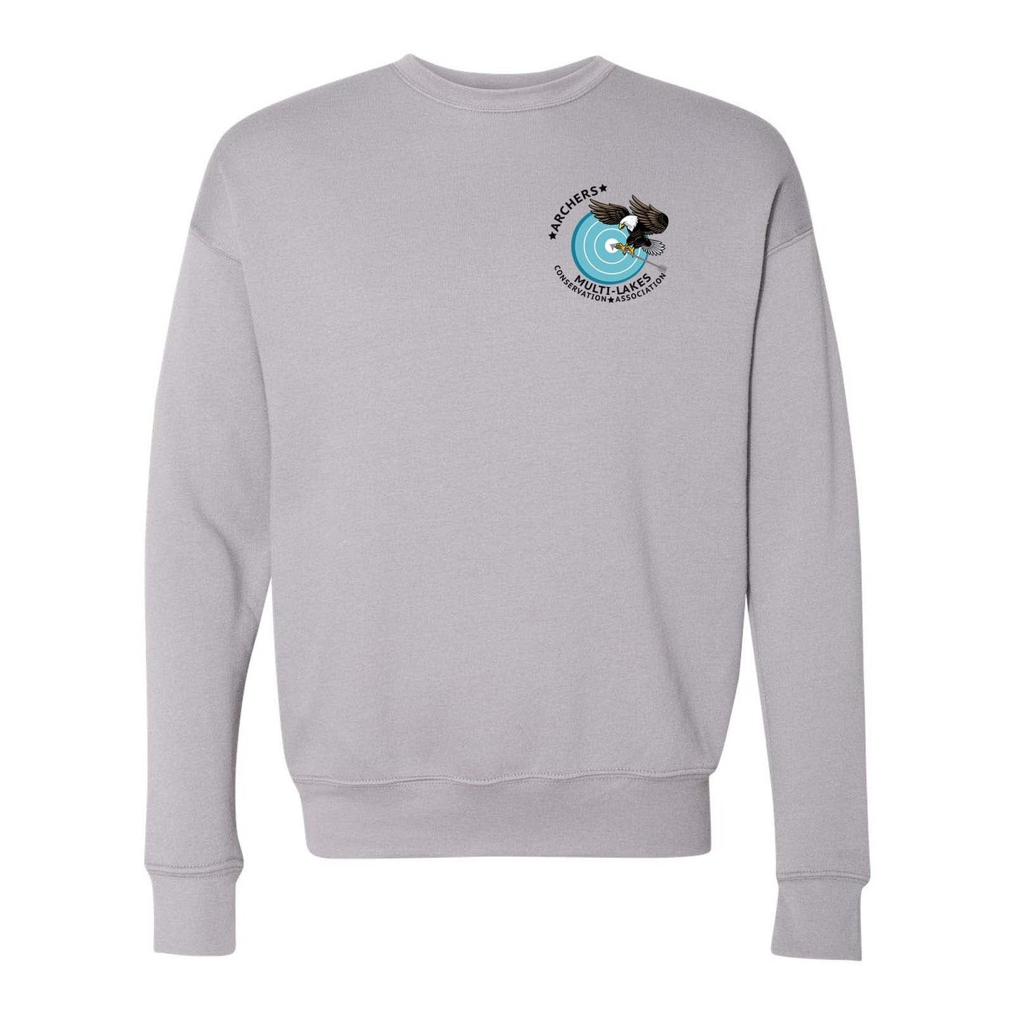 Multi-Lakes Bella + Canvas Unisex Cotton/Polyester Fleece Drop Shoulder Crew Neck Sweatshirt Left Chest - Mato & Hash