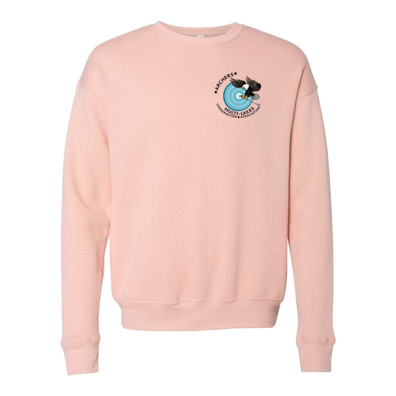 Multi-Lakes Bella + Canvas Unisex Cotton/Polyester Fleece Drop Shoulder Crew Neck Sweatshirt Left Chest - Mato & Hash