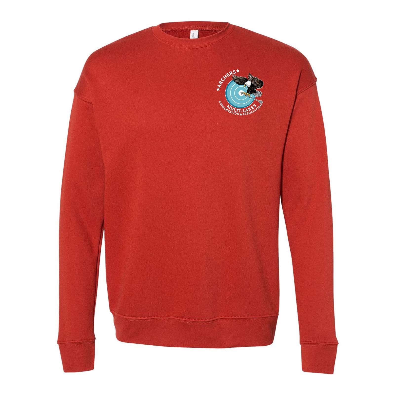 Multi-Lakes Bella + Canvas Unisex Cotton/Polyester Fleece Drop Shoulder Crew Neck Sweatshirt Left Chest - Mato & Hash