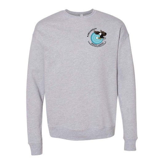 Multi-Lakes Bella + Canvas Unisex Cotton/Polyester Fleece Drop Shoulder Crew Neck Sweatshirt Left Chest - Mato & Hash