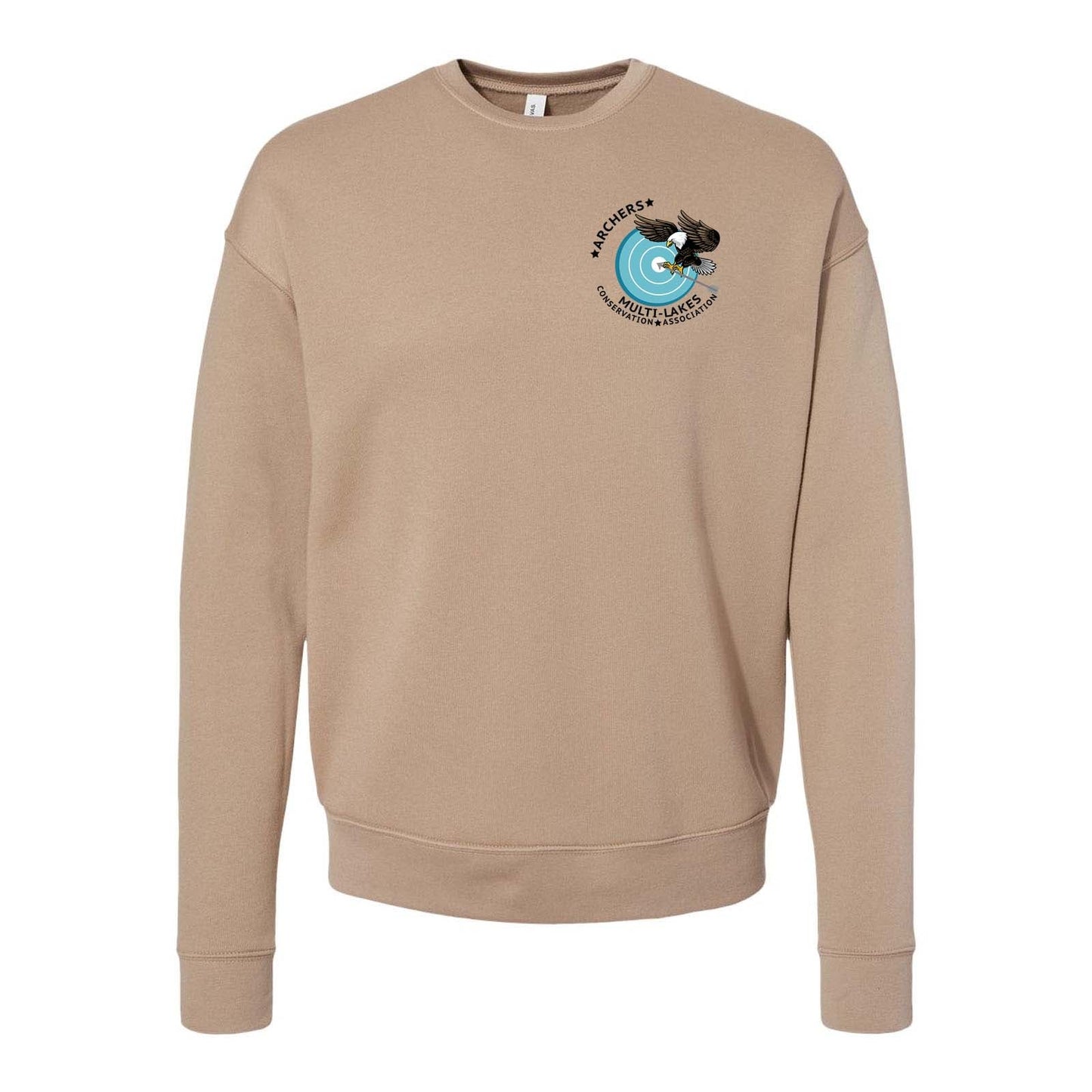 Multi-Lakes Bella + Canvas Unisex Cotton/Polyester Fleece Drop Shoulder Crew Neck Sweatshirt Left Chest - Mato & Hash