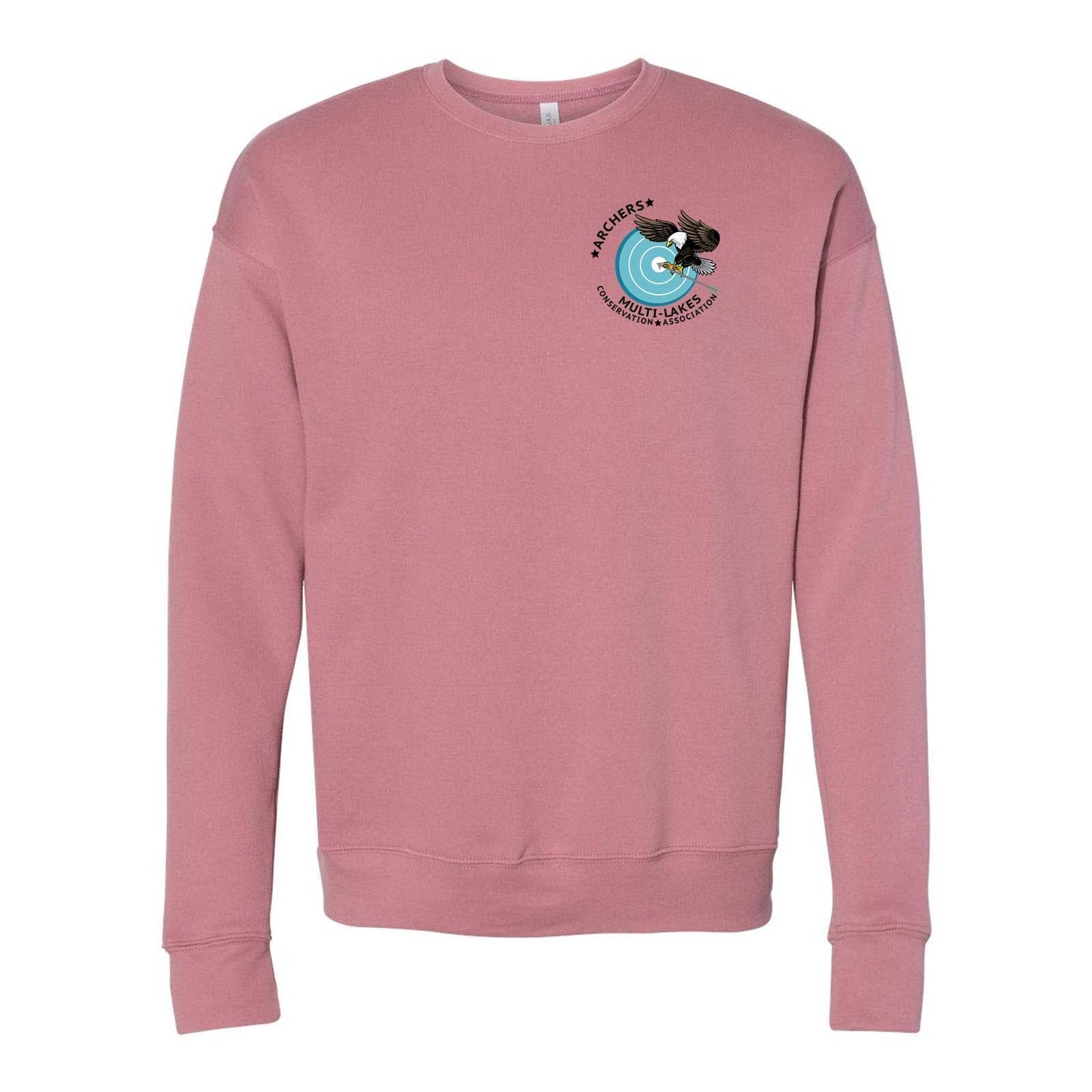 Multi-Lakes Bella + Canvas Unisex Cotton/Polyester Fleece Drop Shoulder Crew Neck Sweatshirt Left Chest - Mato & Hash