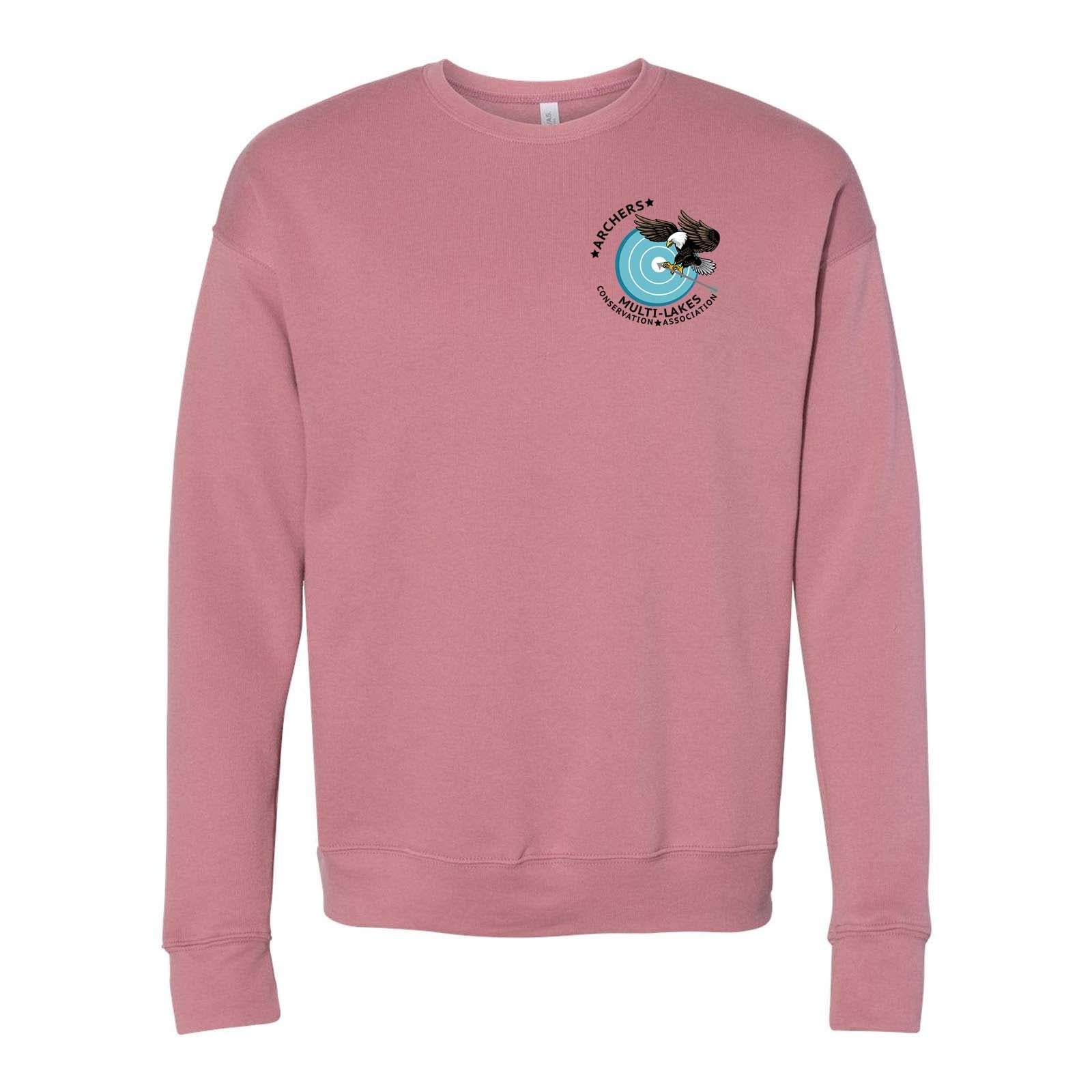 Multi-Lakes Bella + Canvas Unisex Cotton/Polyester Fleece Drop Shoulder Crew Neck Sweatshirt Left Chest - Mato & Hash