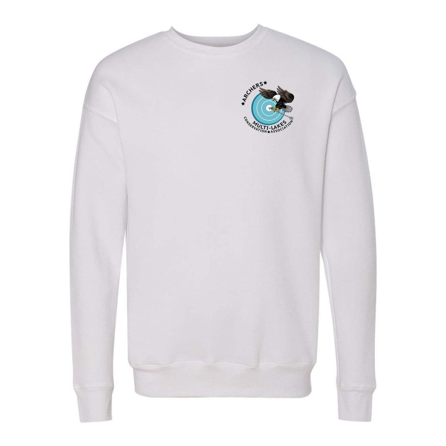 Multi-Lakes Bella + Canvas Unisex Cotton/Polyester Fleece Drop Shoulder Crew Neck Sweatshirt Left Chest - Mato & Hash
