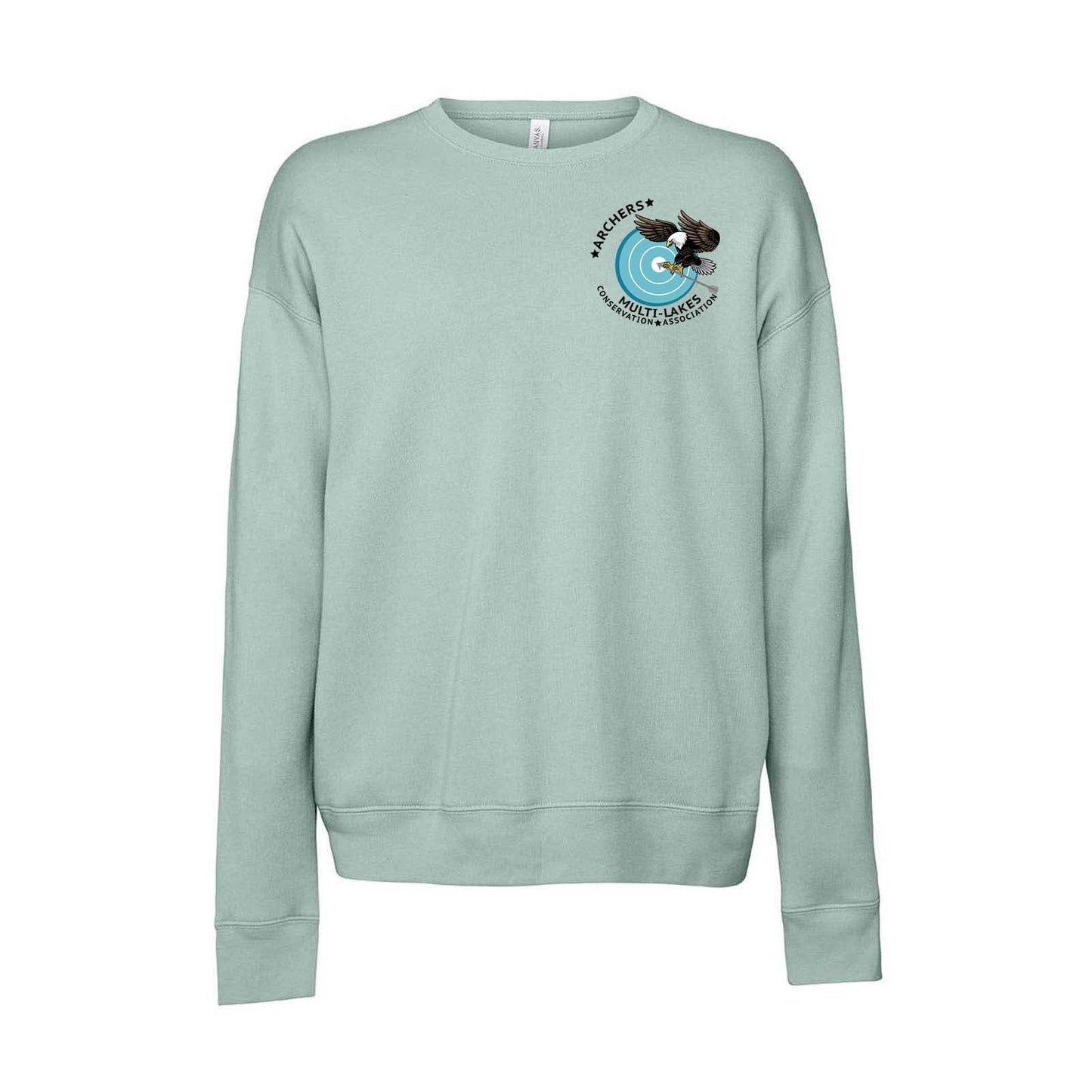 Multi-Lakes Bella + Canvas Unisex Cotton/Polyester Fleece Drop Shoulder Crew Neck Sweatshirt Left Chest - Mato & Hash
