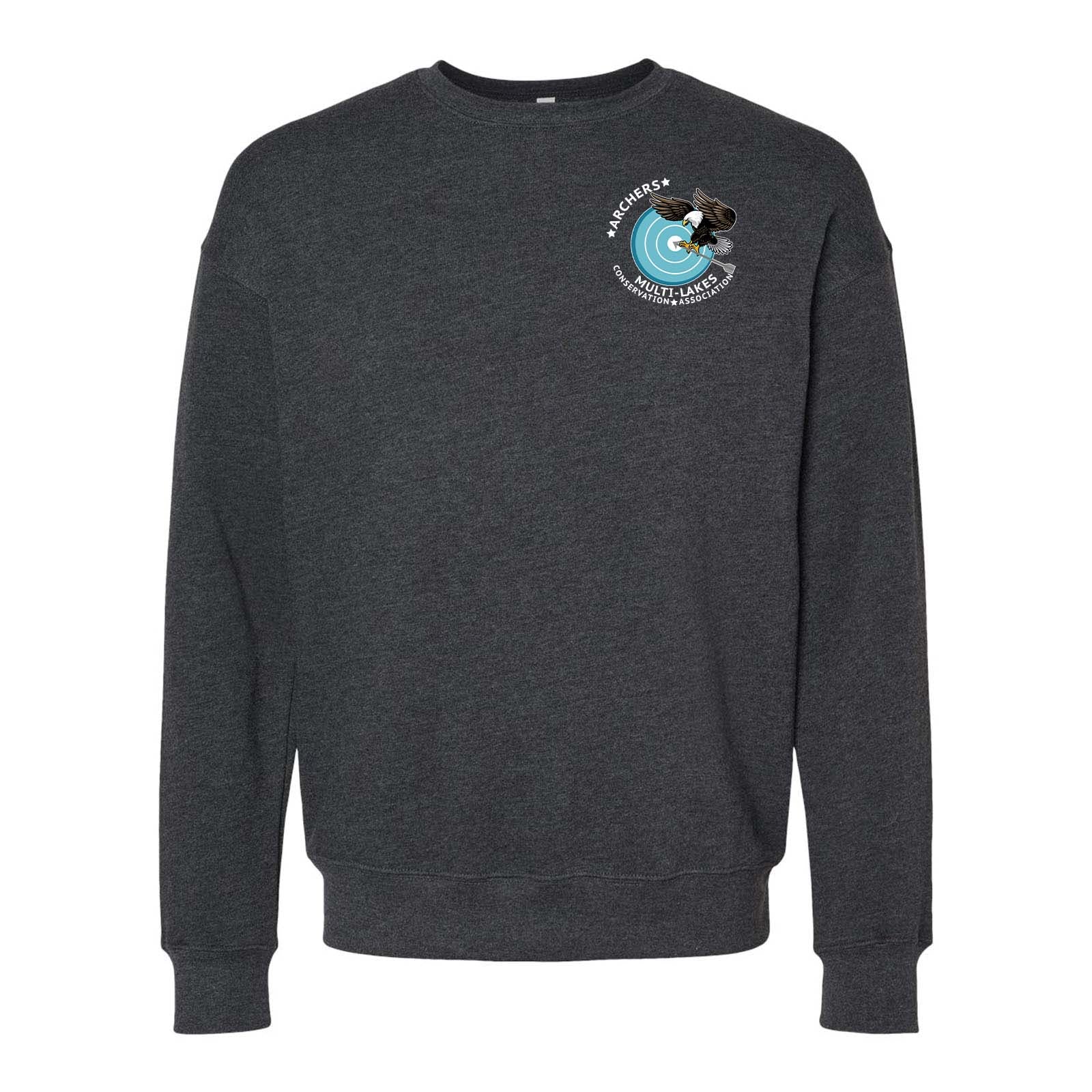 Multi-Lakes Bella + Canvas Unisex Cotton/Polyester Fleece Drop Shoulder Crew Neck Sweatshirt Left Chest - Mato & Hash