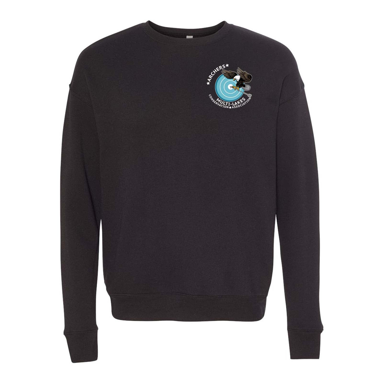 Multi-Lakes Bella + Canvas Unisex Cotton/Polyester Fleece Drop Shoulder Crew Neck Sweatshirt Left Chest - Mato & Hash
