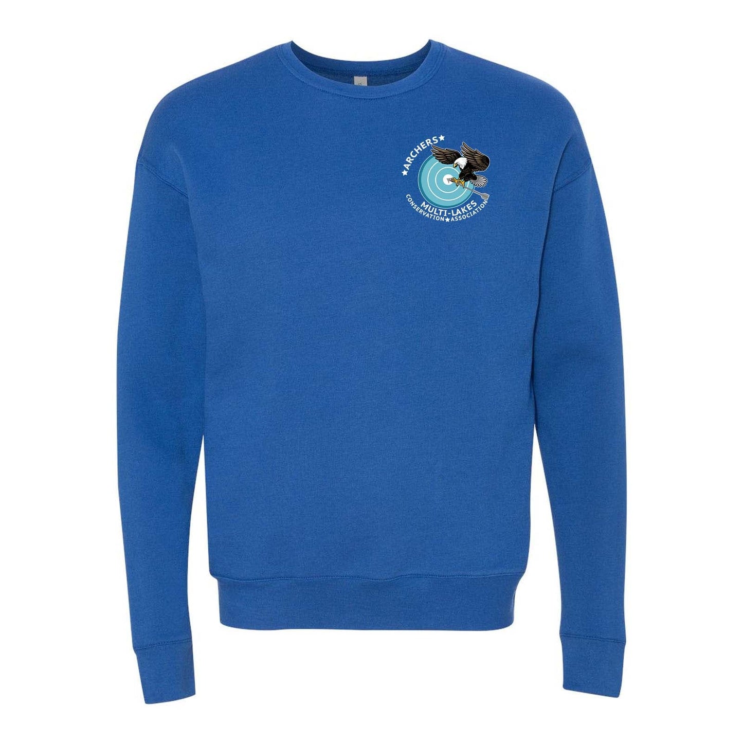 Multi-Lakes Bella + Canvas Unisex Cotton/Polyester Fleece Drop Shoulder Crew Neck Sweatshirt Left Chest - Mato & Hash