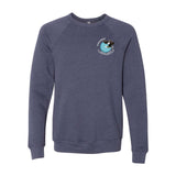 Multi-Lakes Bella + Canvas Unisex Cotton/Polyester Fleece Raglan Crewneck Sweatshirt Left Chest - Mato & Hash