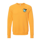 Multi-Lakes Bella + Canvas Unisex Cotton/Polyester Fleece Raglan Crewneck Sweatshirt Left Chest - Mato & Hash