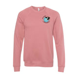 Multi-Lakes Bella + Canvas Unisex Cotton/Polyester Fleece Raglan Crewneck Sweatshirt Left Chest - Mato & Hash