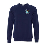 Multi-Lakes Bella + Canvas Unisex Cotton/Polyester Fleece Raglan Crewneck Sweatshirt Left Chest - Mato & Hash