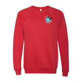 Multi-Lakes Bella + Canvas Unisex Cotton/Polyester Fleece Raglan Crewneck Sweatshirt Left Chest - Mato & Hash