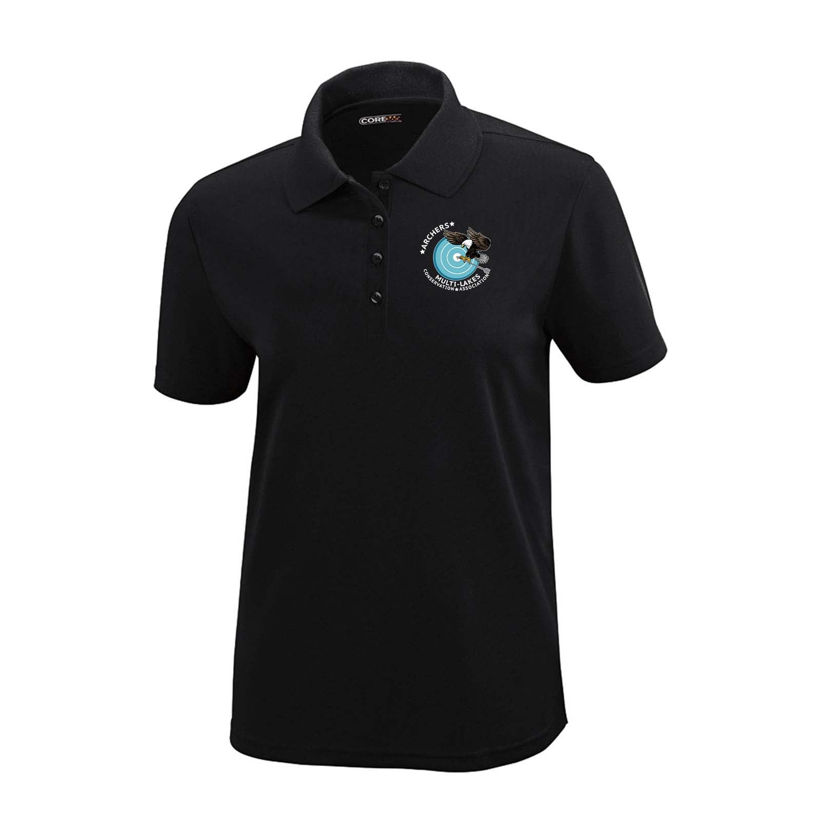 Multi-Lakes Core365 Ladies' Origin Performance 100% Polyester Piqu‚àö¬© Polo T-Shirt Embroidery - Mato & Hash