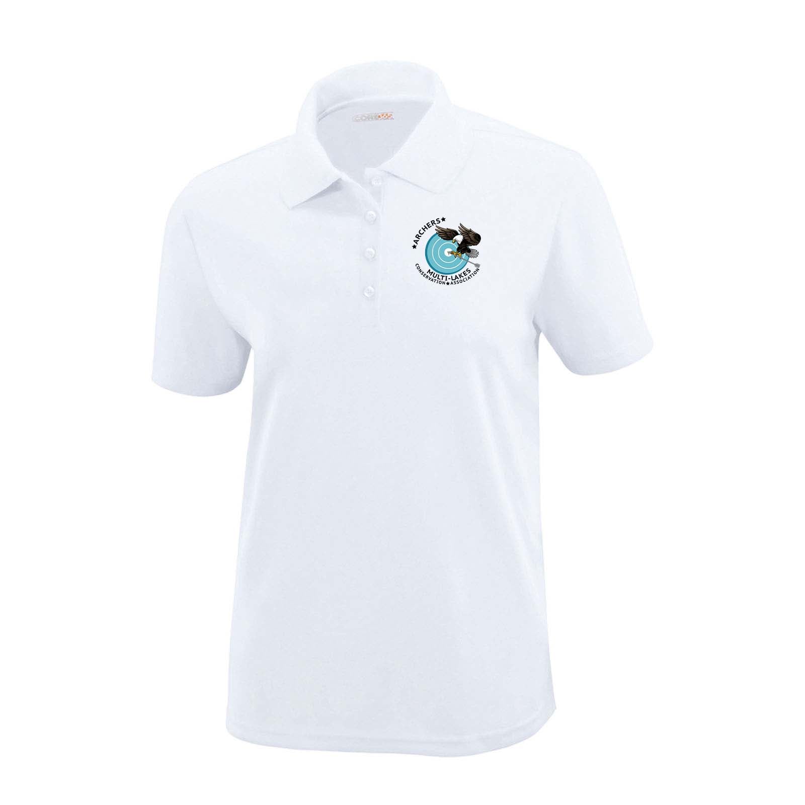 Multi-Lakes Core365 Ladies' Origin Performance 100% Polyester Piqu‚àö¬© Polo T-Shirt Embroidery - Mato & Hash
