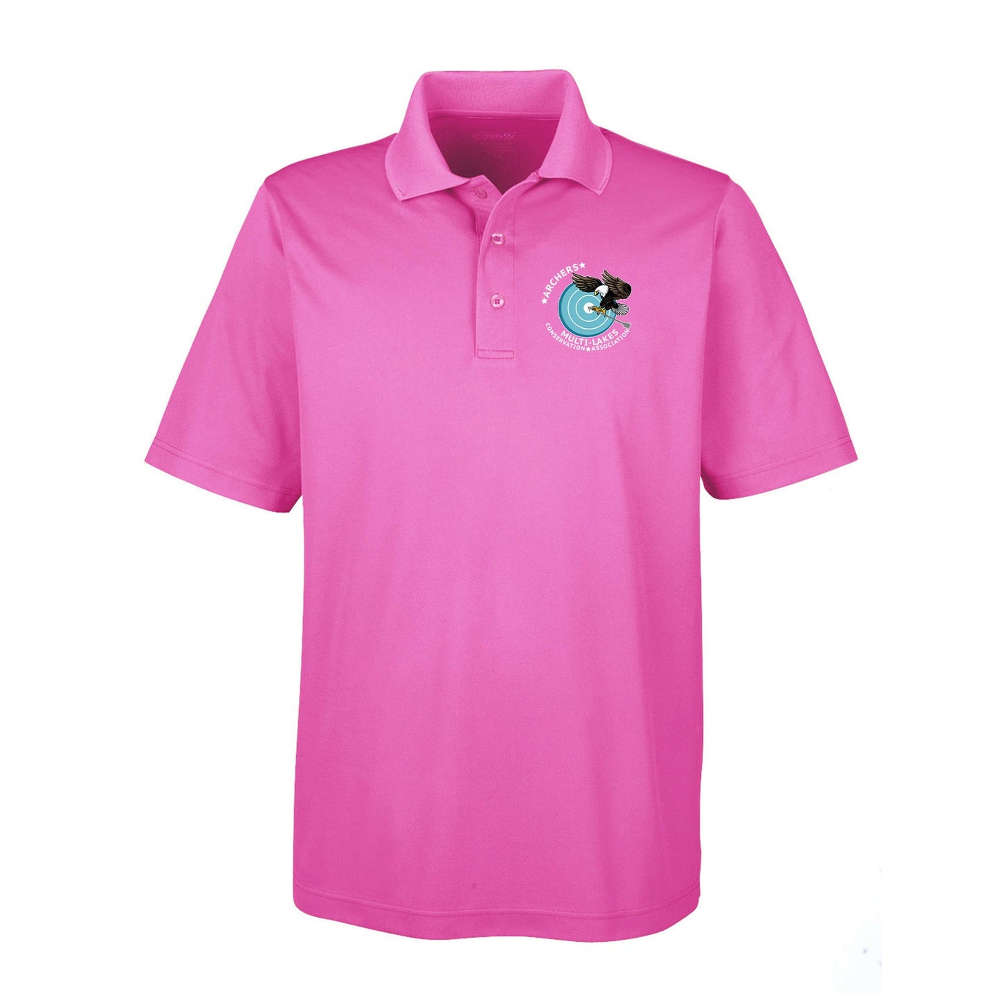 Multi-Lakes Core365 Men's Origin Performance 100% Polyester Piqu‚àö¬© Polo T-Shirt Printed - Mato & Hash