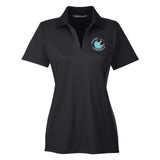 Multi-Lakes Devon & Jones CrownLux Performance Polyester/Cotton Blend Women's Plaited Polo T-Shirt Embroidery