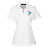 Multi-Lakes Devon & Jones CrownLux Performance Polyester/Cotton Blend Women's Plaited Polo T-Shirt Embroidery - Mato & Hash