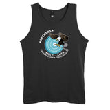 Multi-Lakes Full Chest Printed Unisex Cotton Jersey Tank Top