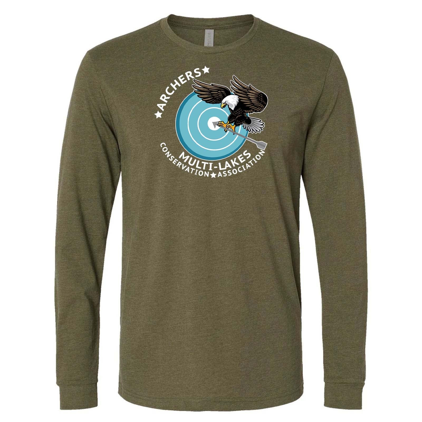 Multi-Lakes Full Printed Unisex Blended Long Sleeve T-Shirt - Mato & Hash