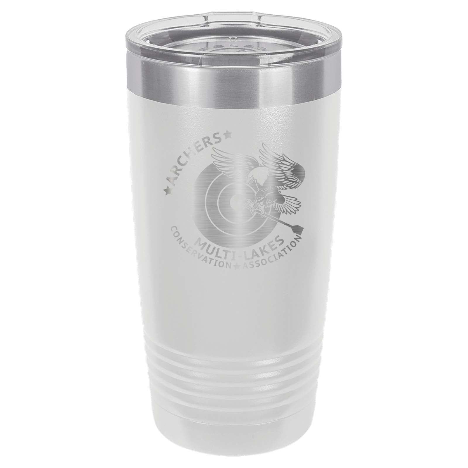 Multi-Lakes Laser Engraved 20oz Pint with Sliding Lid - Mato & Hash