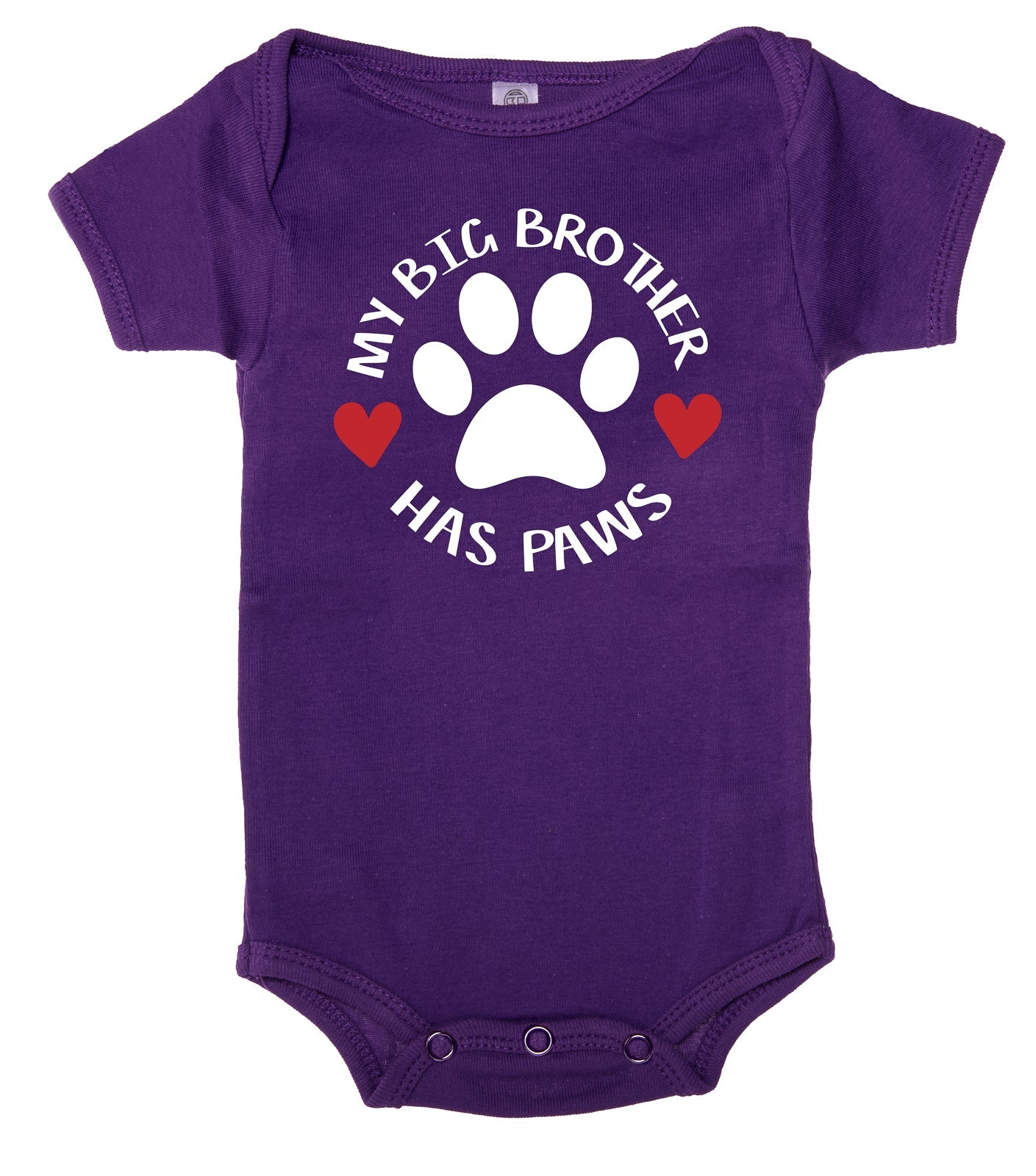 My Big Brother Has Paws Baby Romper - Mato & Hash