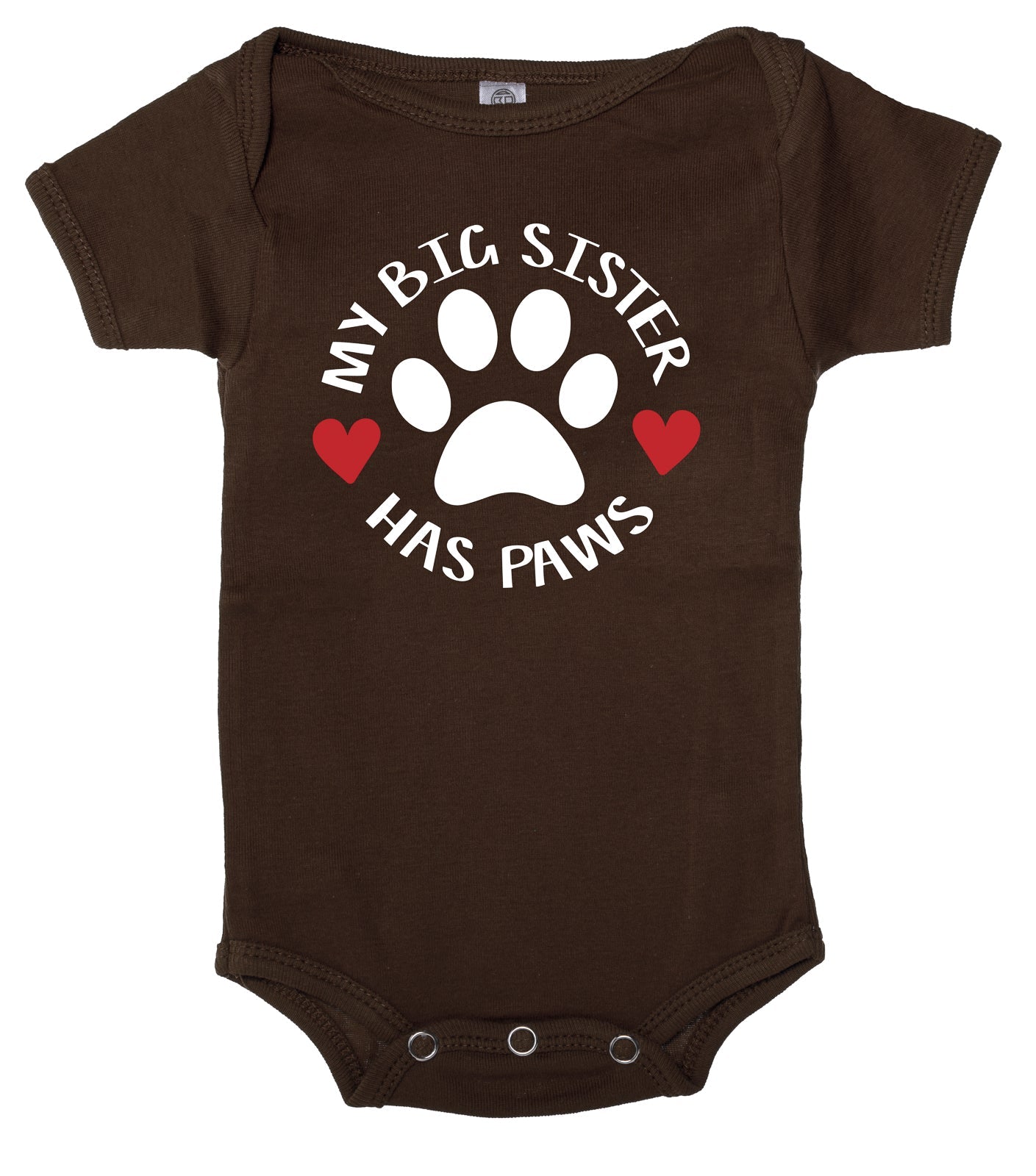 My Big Sister Has Paws Baby Romper - Mato & Hash