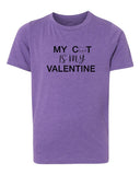 My Cat Is My Valentine Kids T Shirts - Mato & Hash