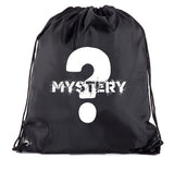 Mystery Question Mark Polyester Drawstring Bag